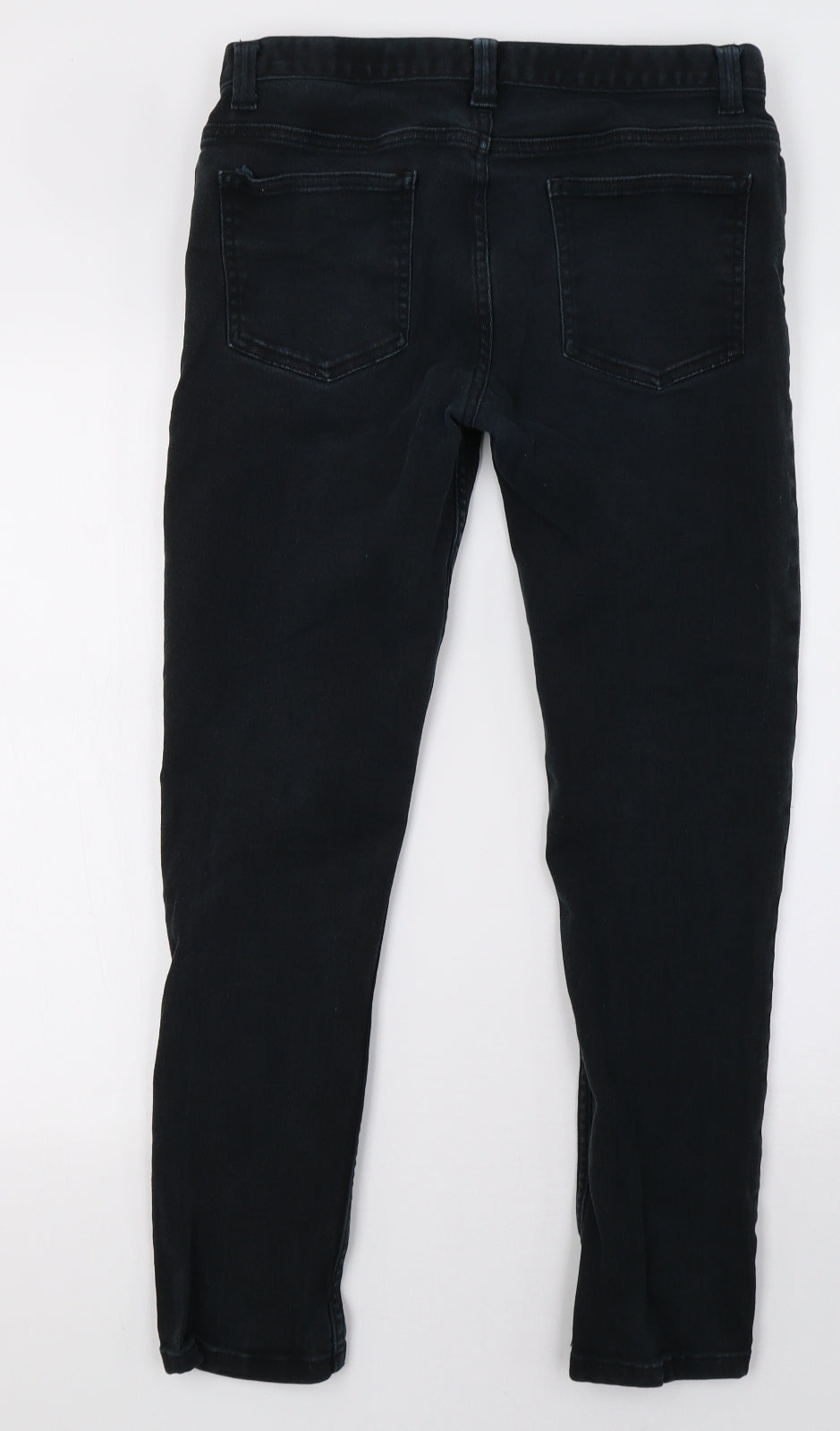 Primark Mens Black  Denim Straight Jeans Size 32 L30 in