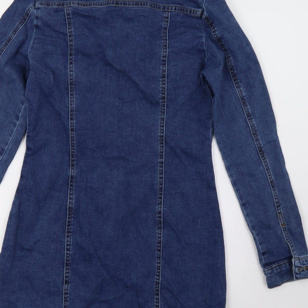 Primark Womens Blue  Denim A-Line  Size L