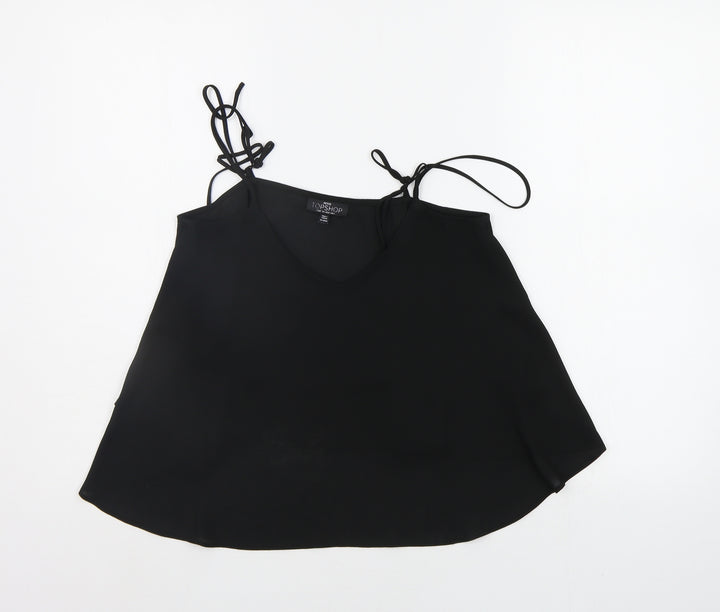 Topshop Womens Black   Basic Tank Size 6