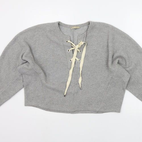 Zara Womens Grey   Pullover Jumper Size S