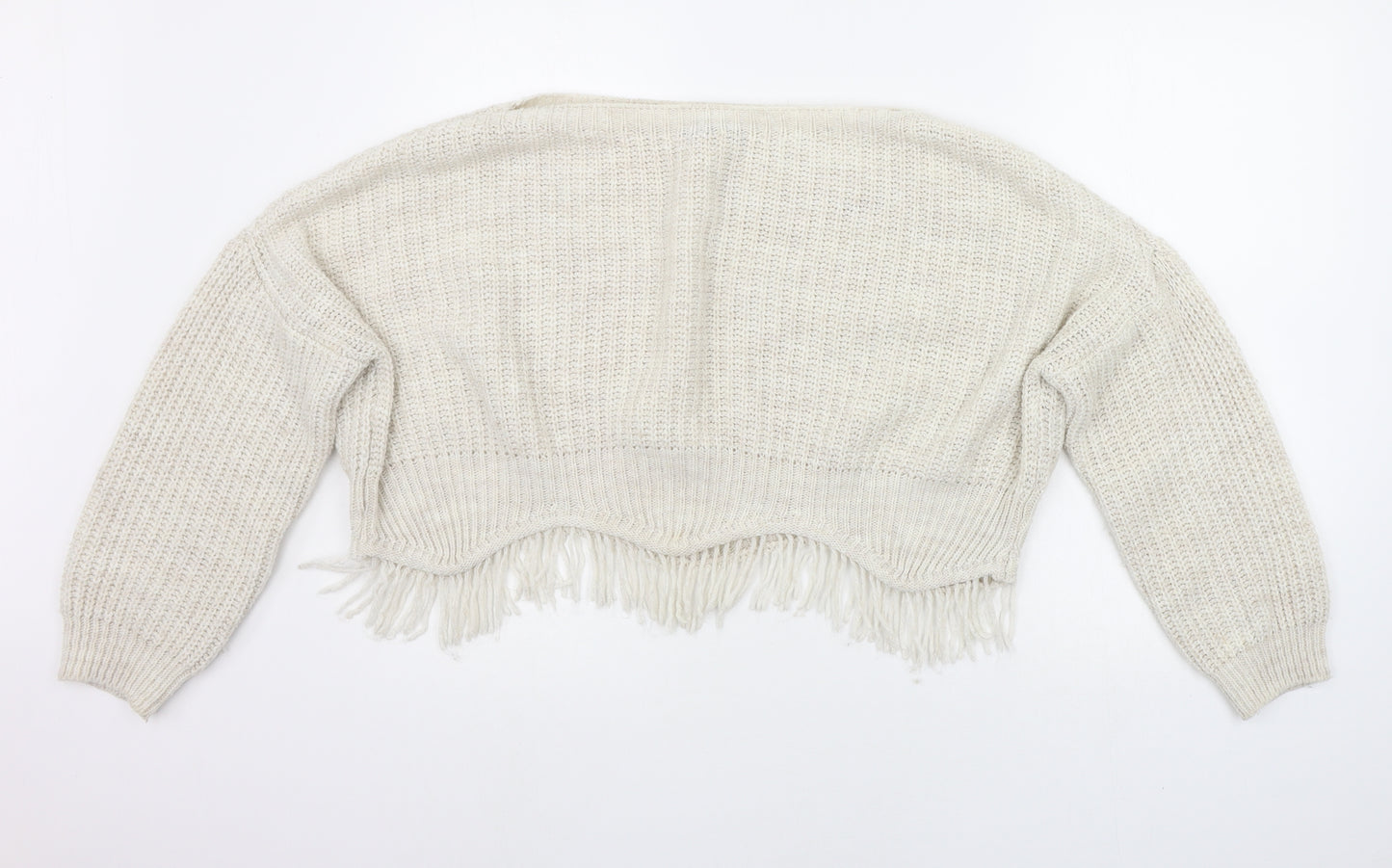 Quiz Womens White   Pullover Jumper Size M