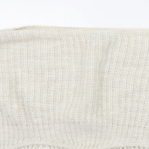 Quiz Womens White   Pullover Jumper Size M