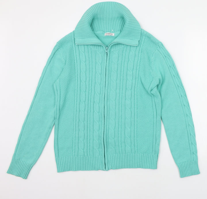 Damart Womens Green Jacket Coat Size 10