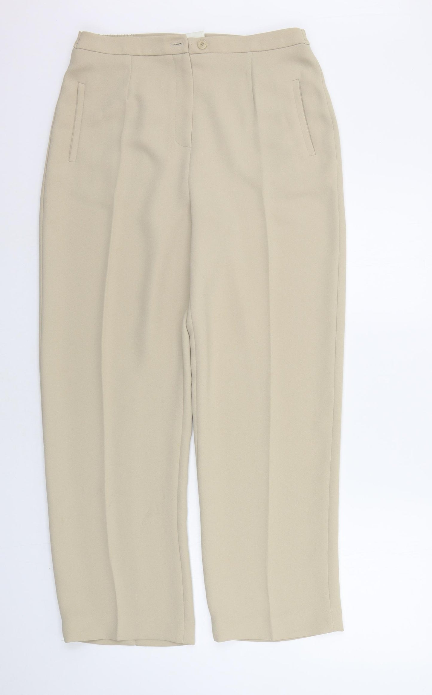 Eastex Womens Beige   Trousers  Size 12 L26 in