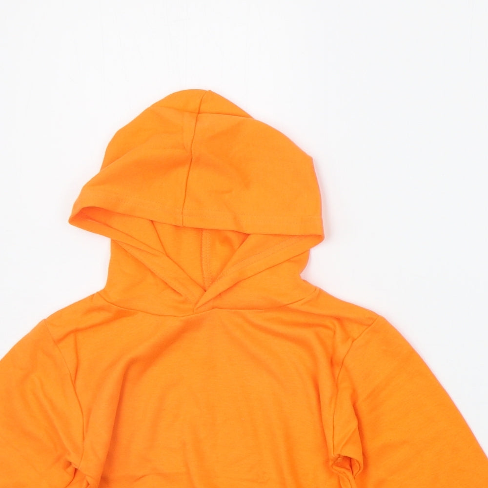 Preworn Boys Orange   Pullover Hoodie Size 2-3 Years