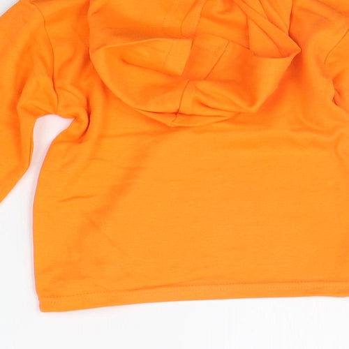 Preworn Boys Orange   Pullover Hoodie Size 2-3 Years
