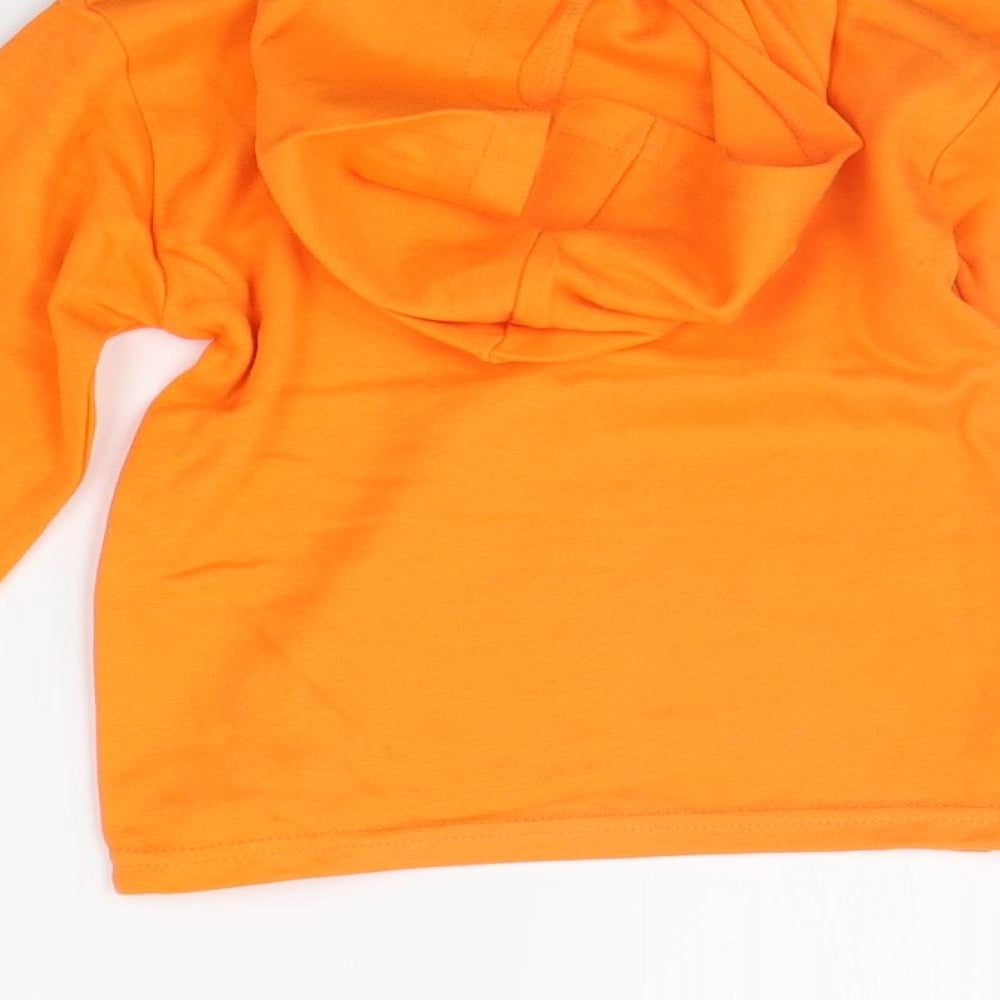 Preworn Boys Orange   Pullover Hoodie Size 2-3 Years