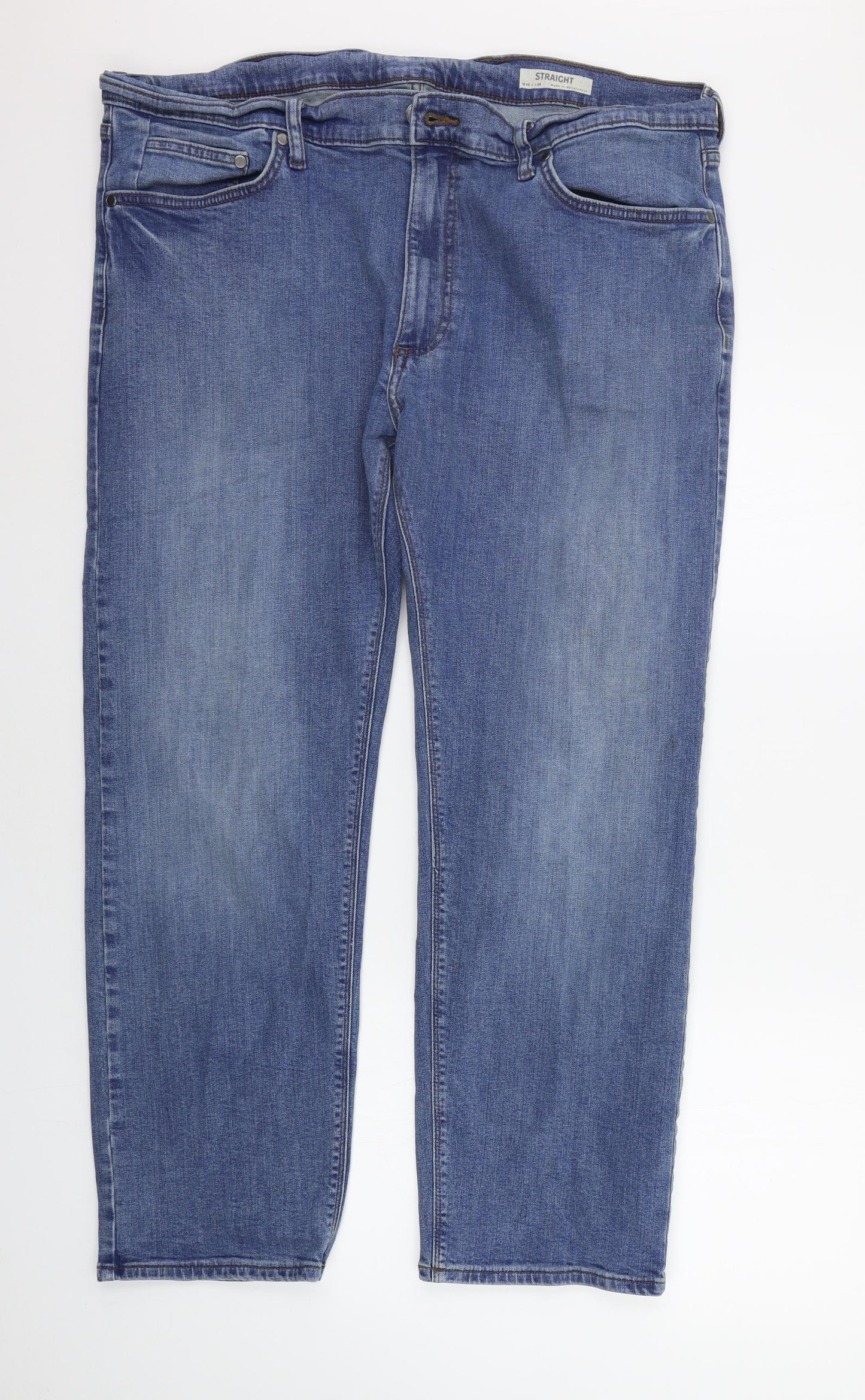 Marks and Spencer Mens Blue   Straight Jeans Size 40 L29 in