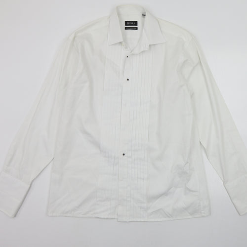 rocola Mens White    Button-Up Size 16