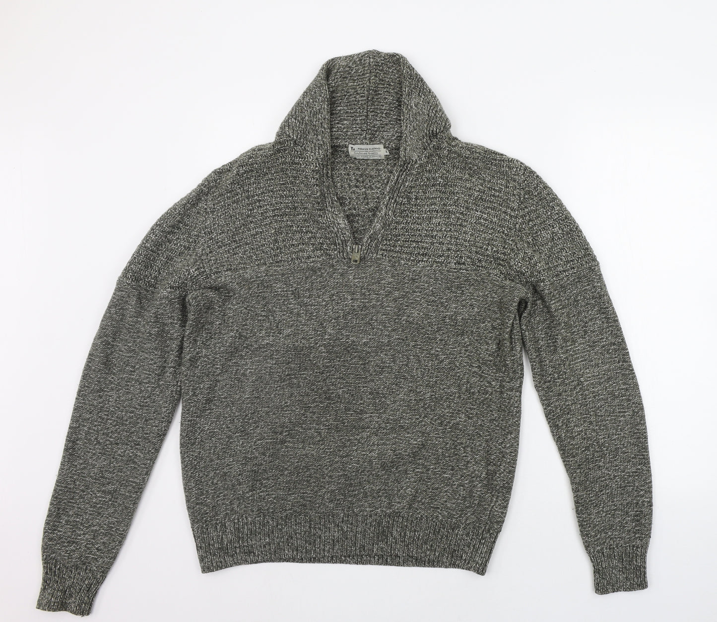 TU Mens Grey   Pullover Jumper Size M