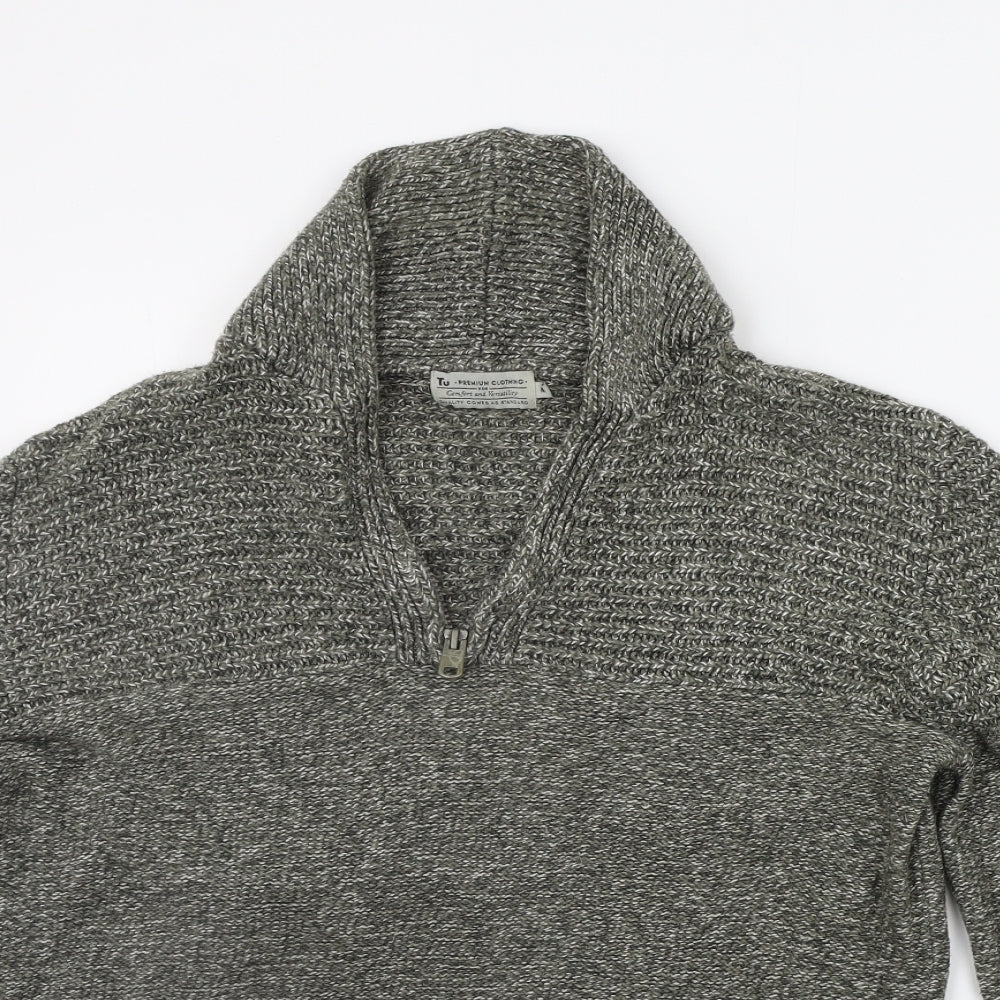 TU Mens Grey   Pullover Jumper Size M