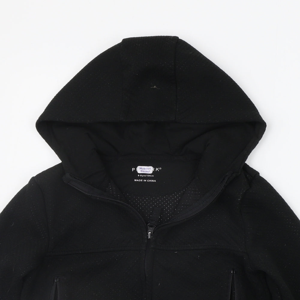 Primark Girls Black   Full Zip Hoodie Size 8-9 Years