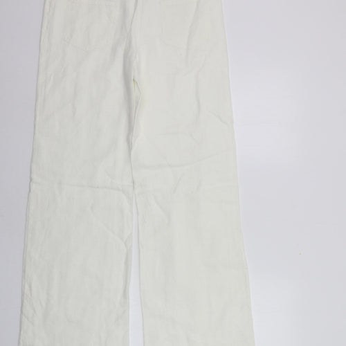 Per Una Womens White   Trousers  Size 10 L31 in