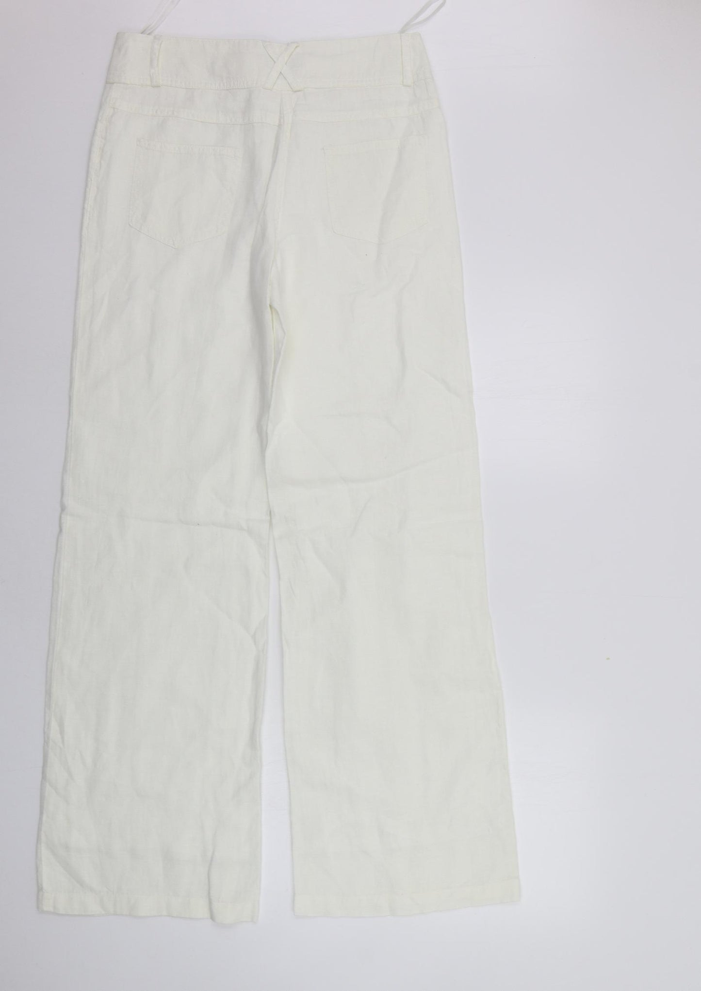 Per Una Womens White   Trousers  Size 10 L31 in