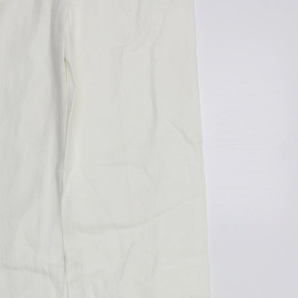 Per Una Womens White   Trousers  Size 10 L31 in