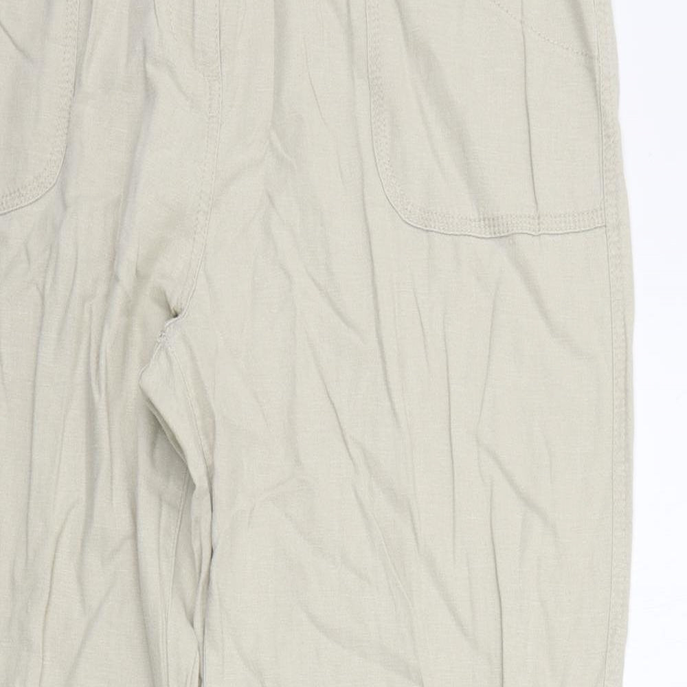 Marks and Spencer Womens Beige   Trousers  Size 18 L30 in