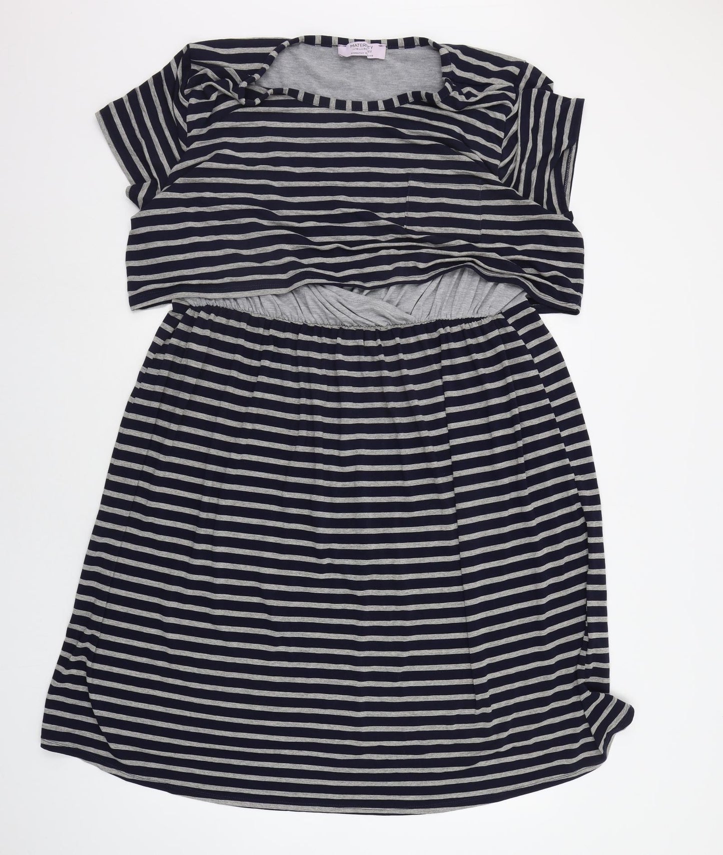 Dorothy Perkins Womens Blue Striped  Fit & Flare  Size 22