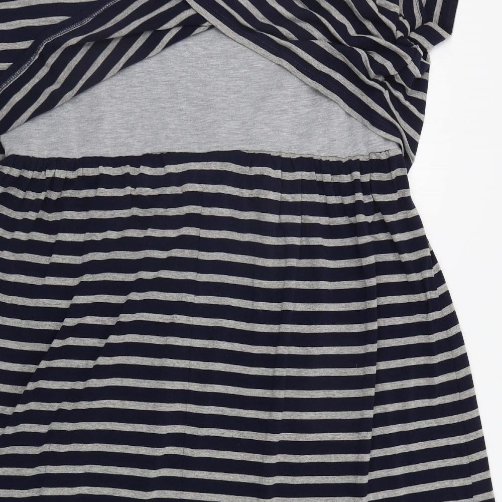 Dorothy Perkins Womens Blue Striped  Fit & Flare  Size 22