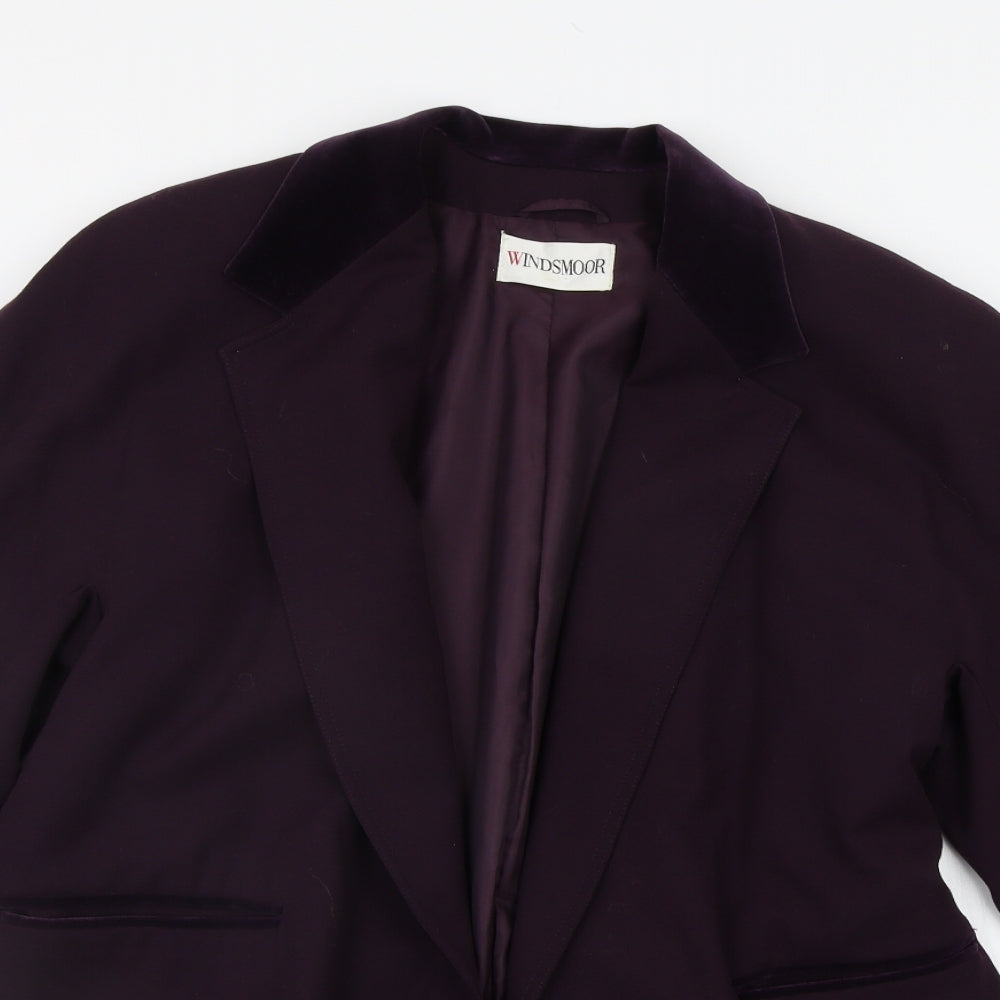 Windsmoor Womens Purple   Jacket Blazer Size S