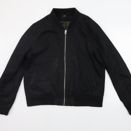 Cedar Wood State Mens Black   Jacket Coat Size 2XL