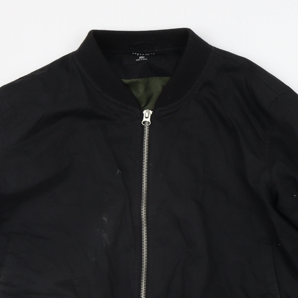 Cedar Wood State Mens Black   Jacket Coat Size 2XL