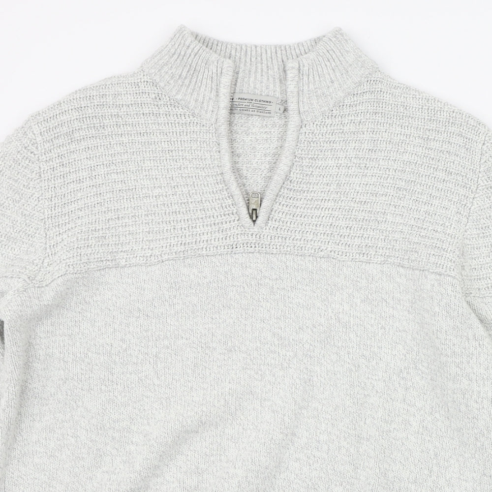 TU Mens White   Pullover Jumper Size L