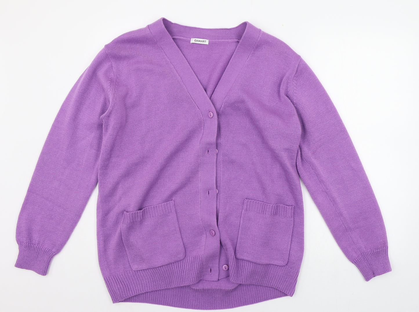 Damart Womens Purple   Cardigan Jumper Size 18