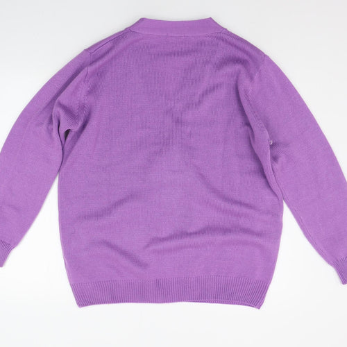 Damart Womens Purple   Cardigan Jumper Size 18