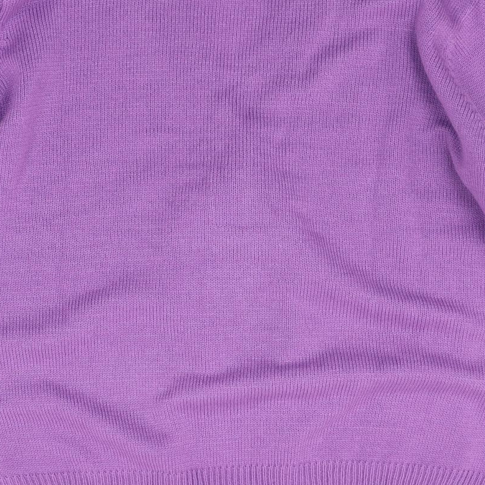 Damart Womens Purple   Cardigan Jumper Size 18