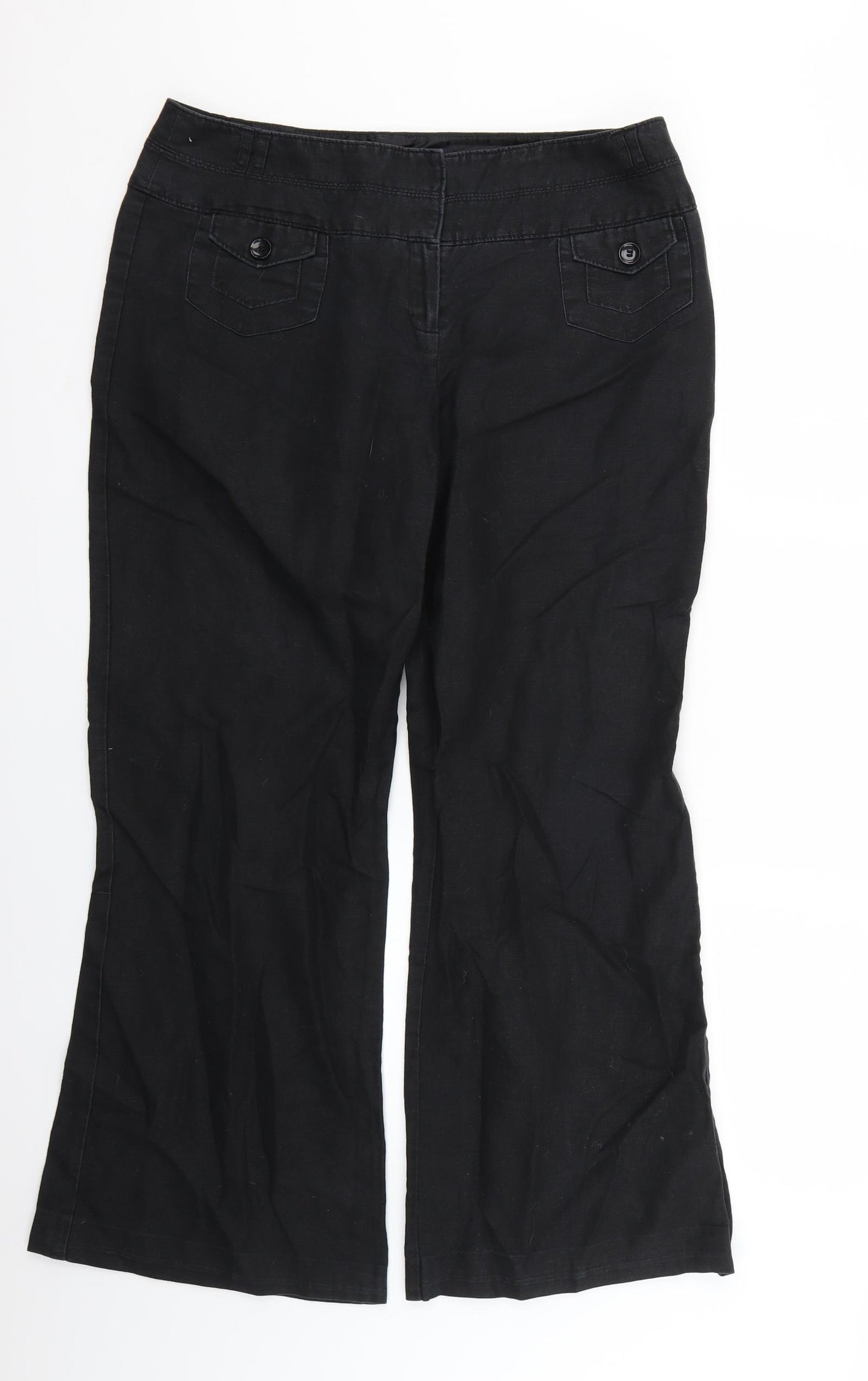 hoxton chic Womens Black    Trousers Size 14 L27 in