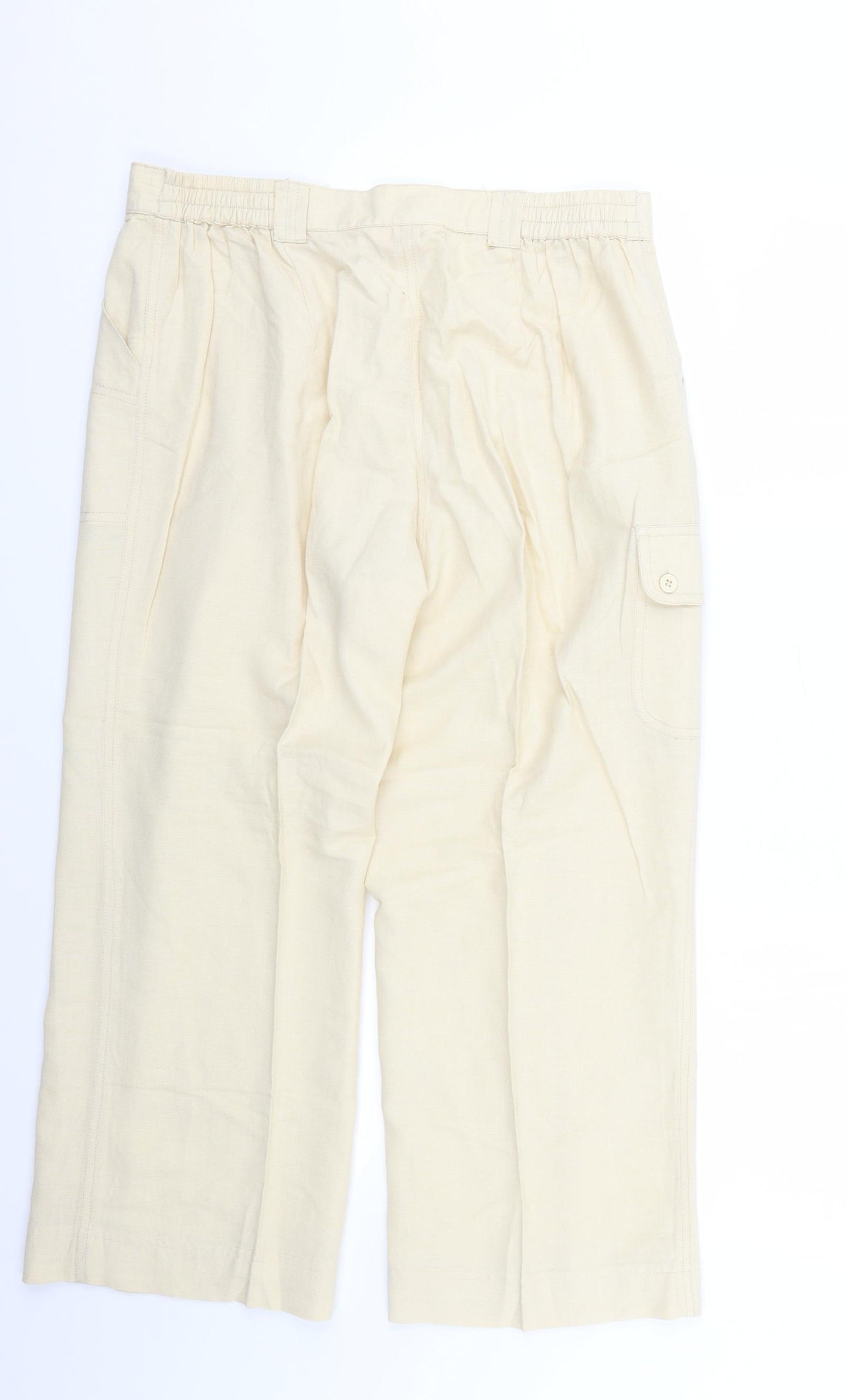 casual comfort Womens Beige   Trousers  Size 14 L25 in