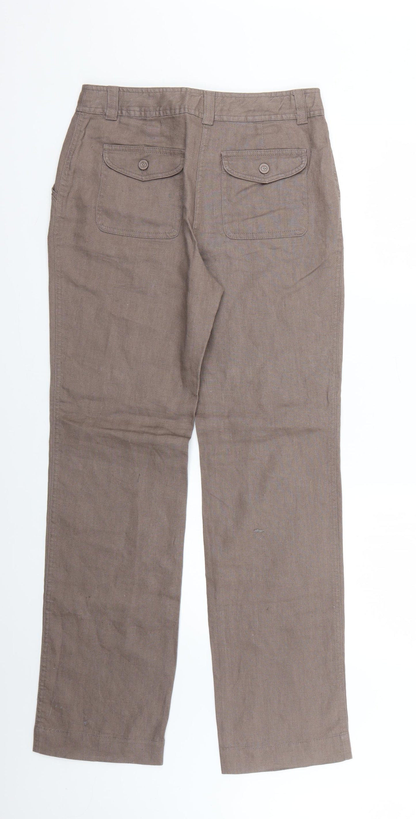 Laura Ashley Womens Brown   Trousers  Size 8 L27 in