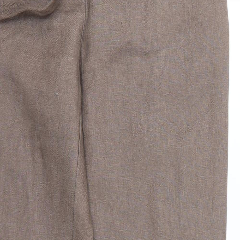 Laura Ashley Womens Brown   Trousers  Size 8 L27 in
