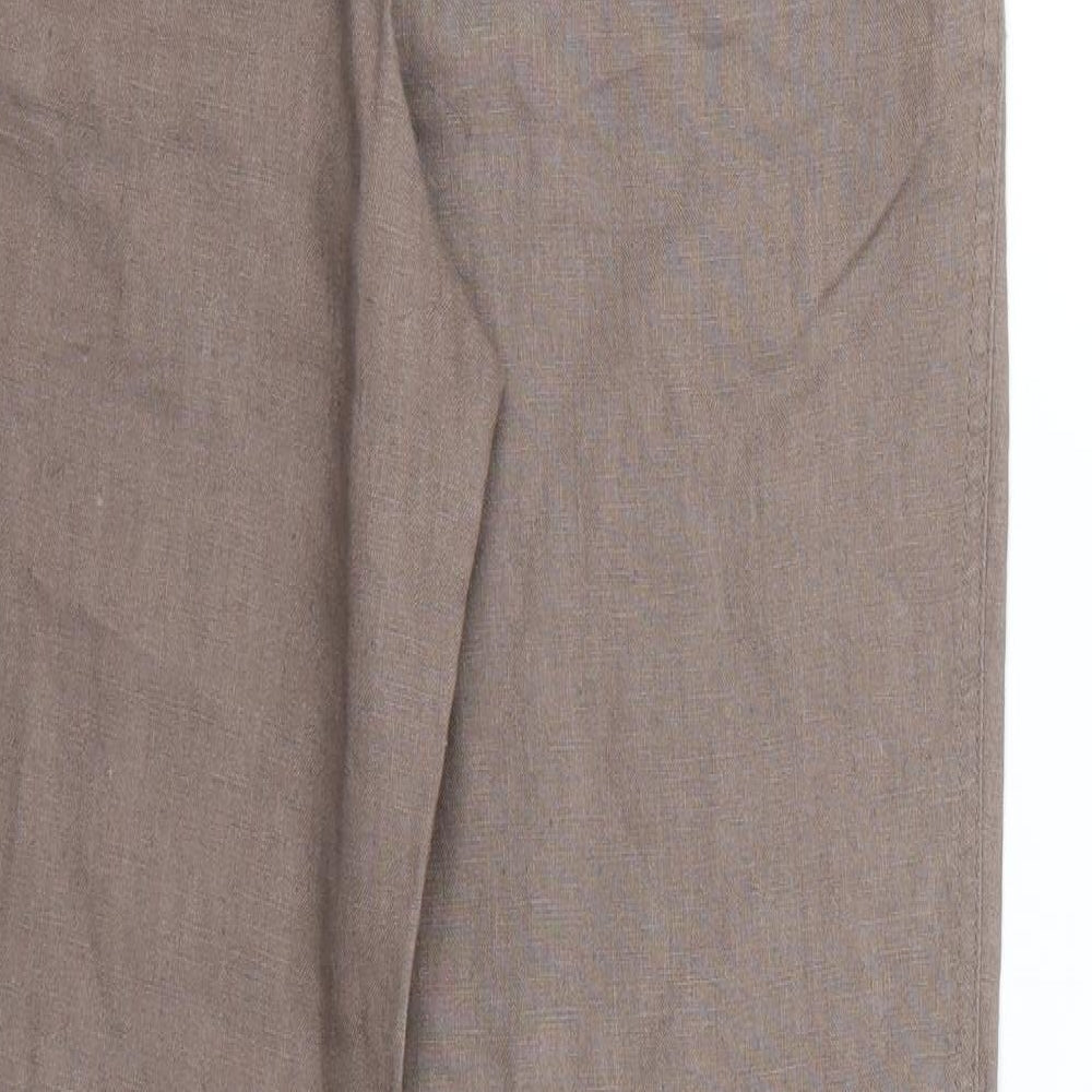 Laura Ashley Womens Brown   Trousers  Size 8 L27 in
