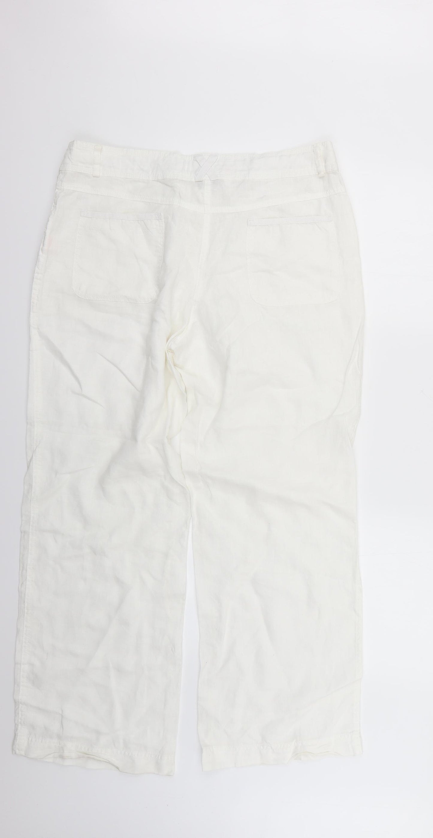 Atmosphere Womens White   Trousers  Size 14 L29 in