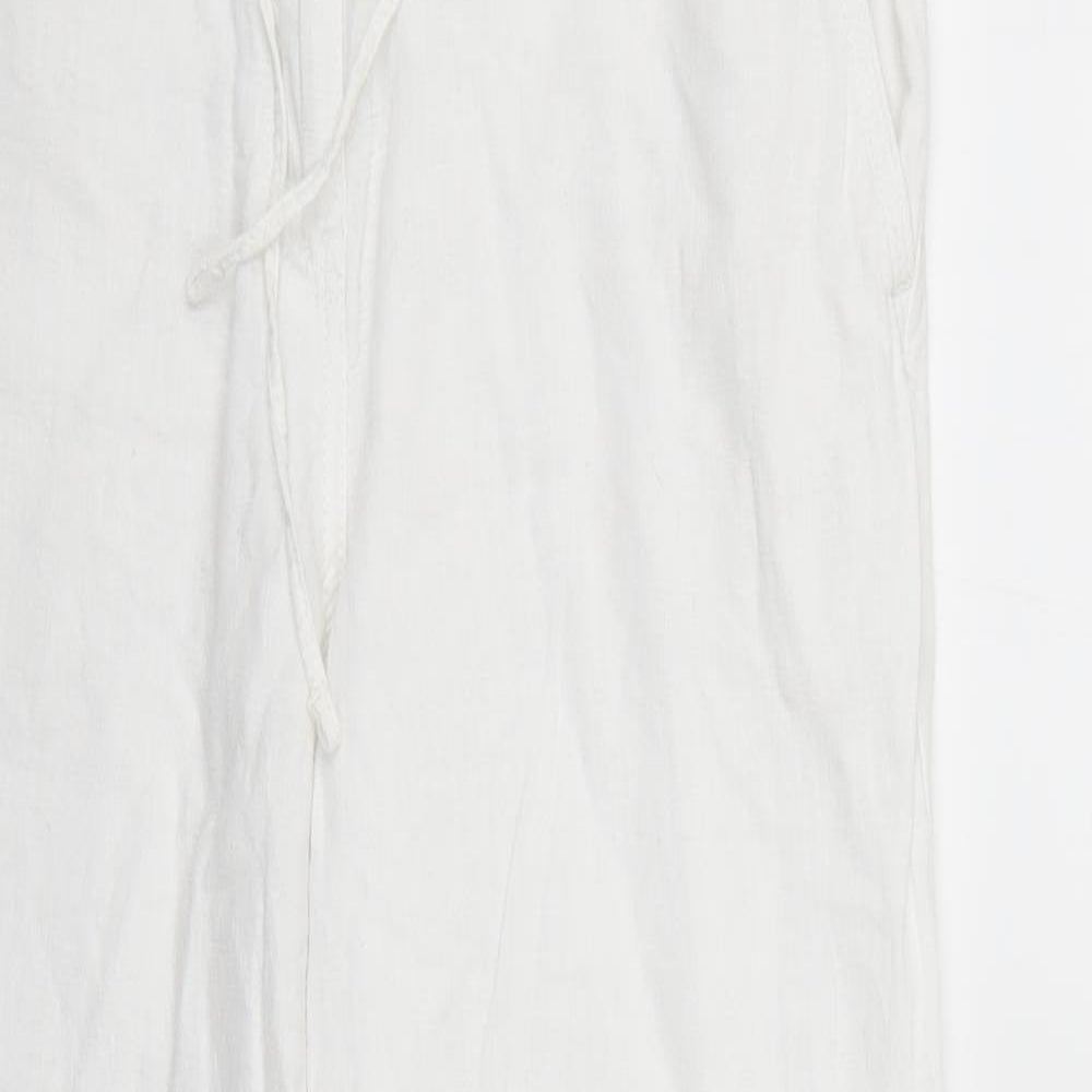 NEXT Womens White   Trousers  Size 10 L27 in