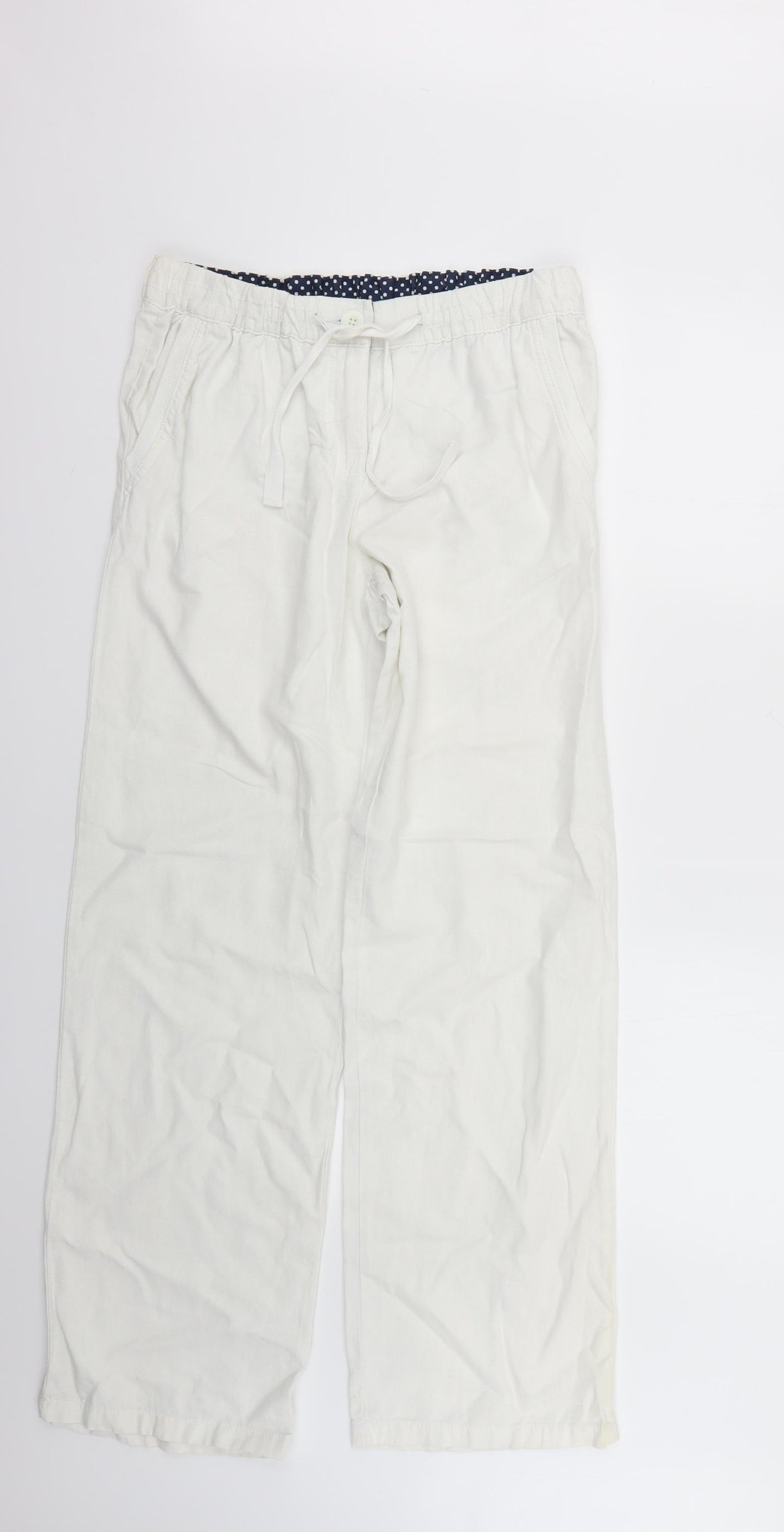 TU Womens White   Trousers  Size 10 L29 in