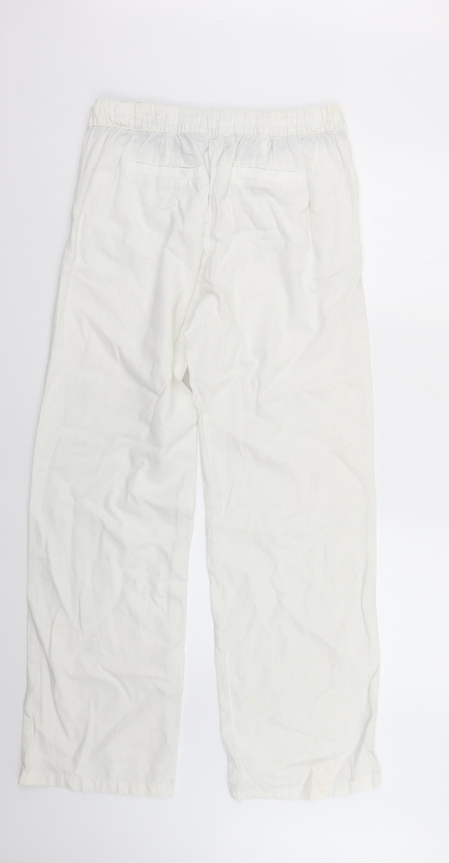 TU Womens White   Trousers  Size 10 L29 in