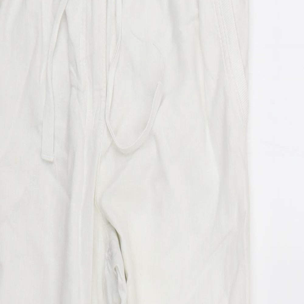 TU Womens White   Trousers  Size 10 L29 in