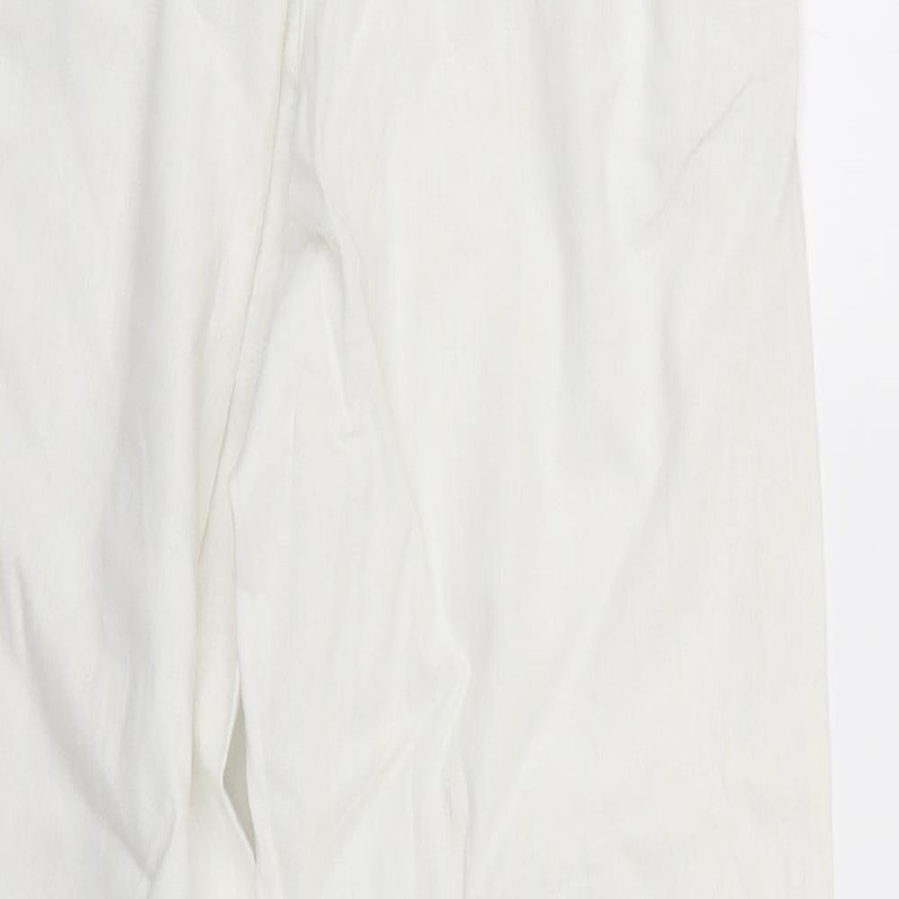TU Womens White   Trousers  Size 10 L29 in