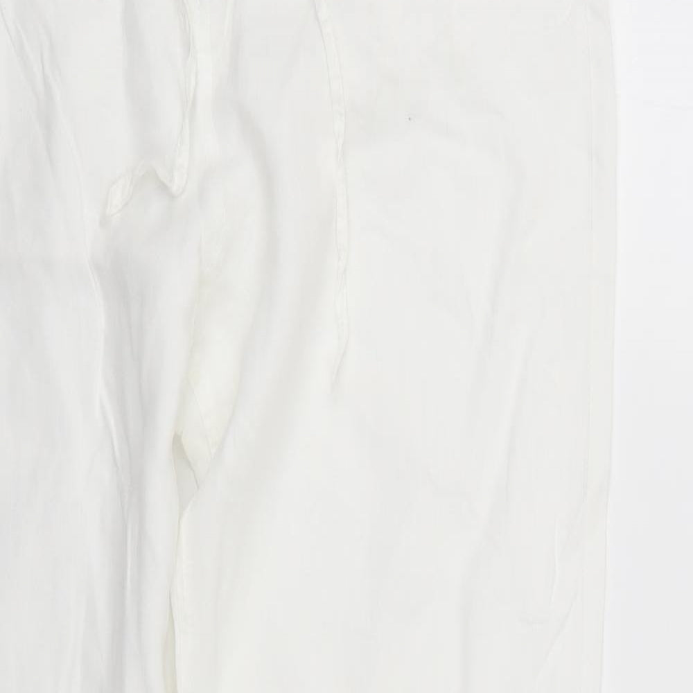 Jigsaw Womens White   Trousers  Size 14 L30 in