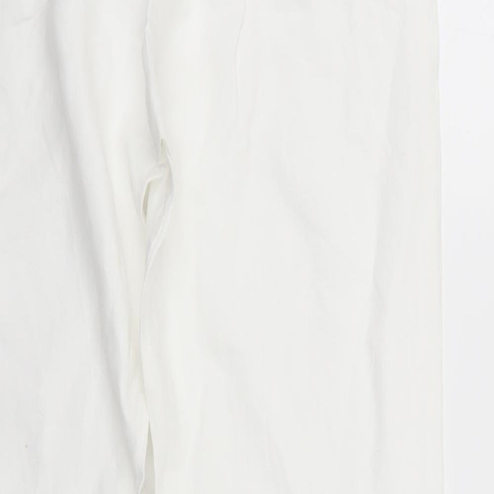 Jigsaw Womens White   Trousers  Size 14 L30 in