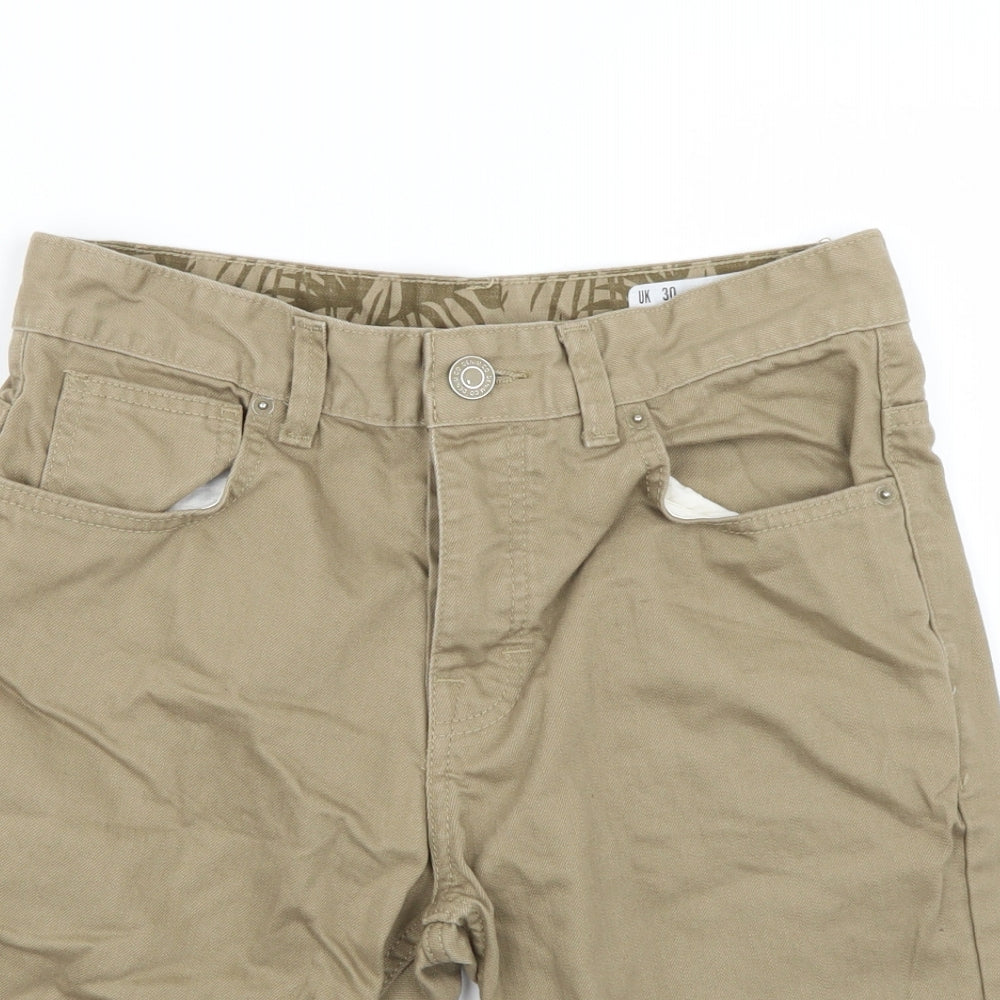 Denim & Co. Mens Brown   Chino Shorts Size 30