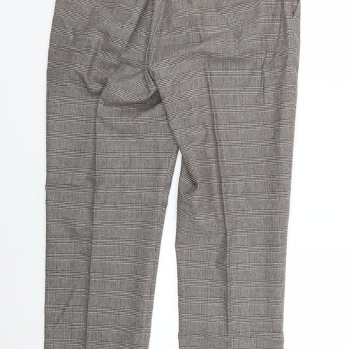 Charles Tyrwhitt Mens Brown Check  Trousers  Size 34 L25 in