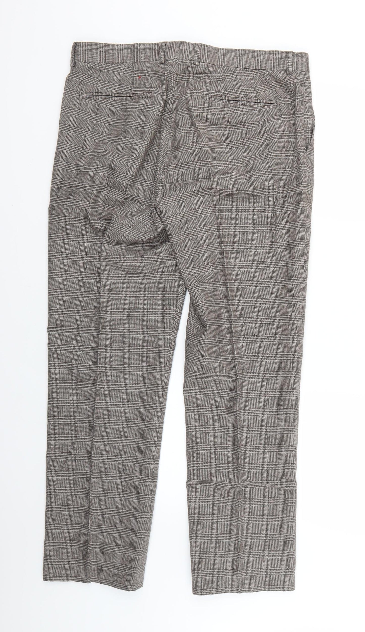 Charles Tyrwhitt Mens Brown Check  Trousers  Size 34 L25 in