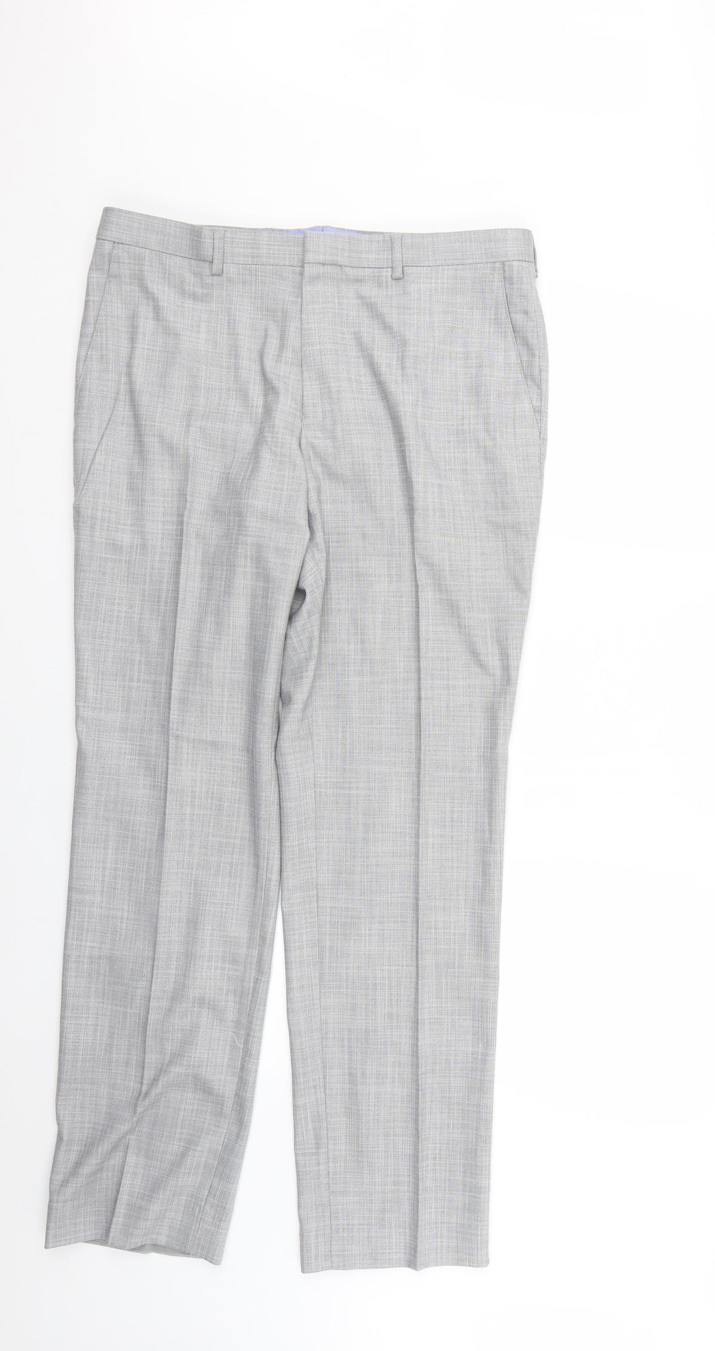 Marks and Spencer Mens Grey   Trousers  Size 34 L27 in