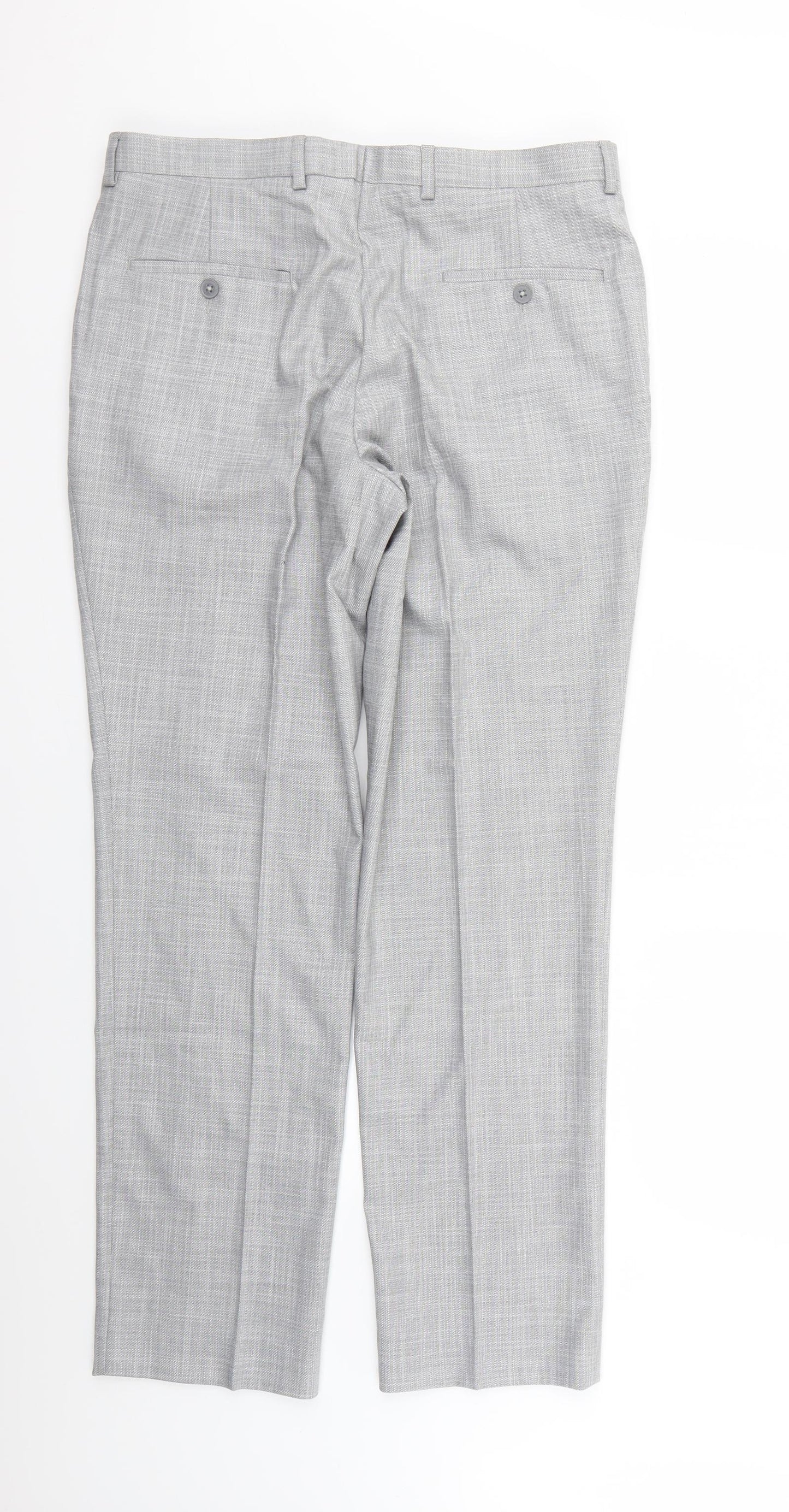 Marks and Spencer Mens Grey   Trousers  Size 34 L27 in