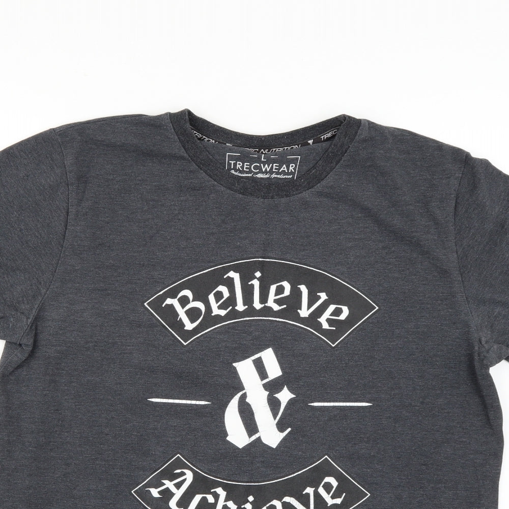 trecwear Mens Grey    T-Shirt Size L