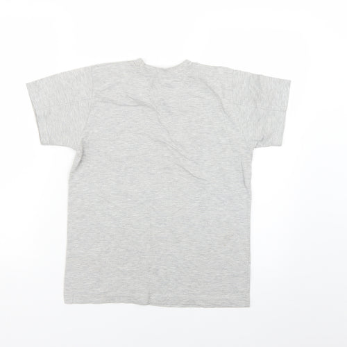 Preworn Boys Grey   Basic T-Shirt Size 10-11 Years