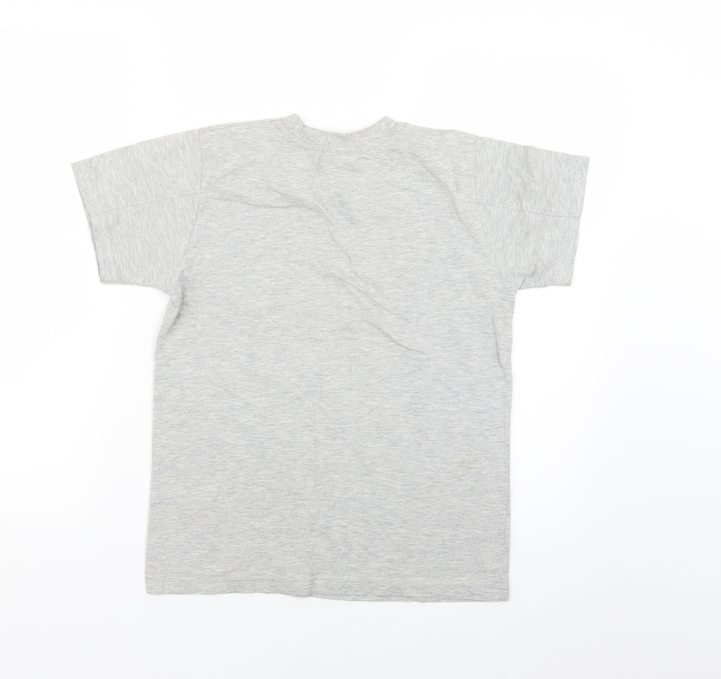 Preworn Boys Grey   Basic T-Shirt Size 10-11 Years